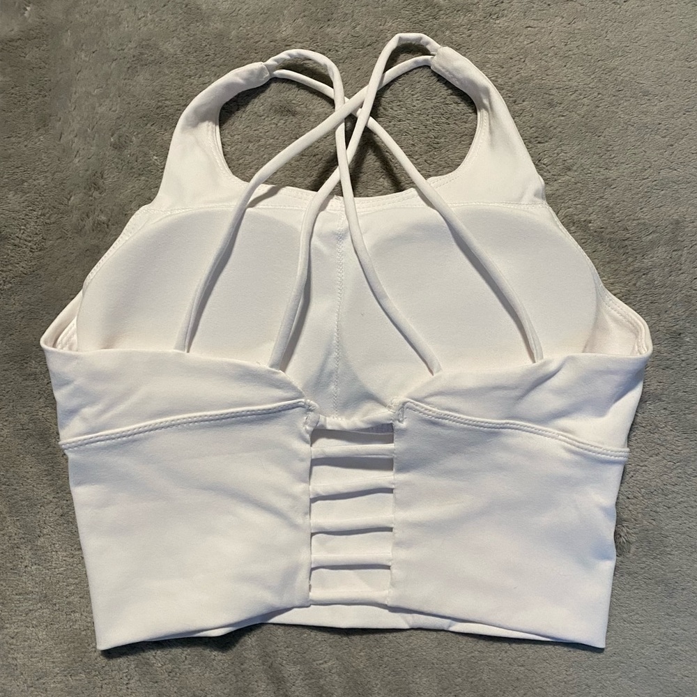 White Matrix Bra Top